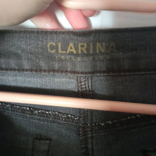 Y2K women's jeans dark gray Clarina Collection like new with rhinestones