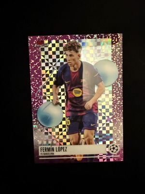 2025-26 Topps Finest Fermin Lopez Uncommon Purple Checkerboard card new