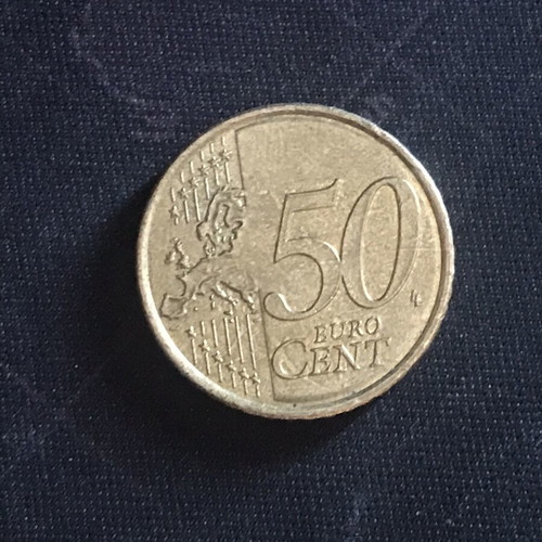 Croatia 50 cents euro coin 2023