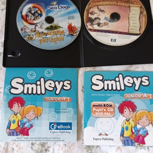 Educational English CDs and DVDs for Children, like new, set of 4