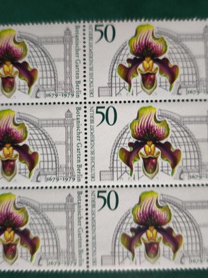 Orchid Corner Block 1979 LUX Unused, Botanical Garden Berlin