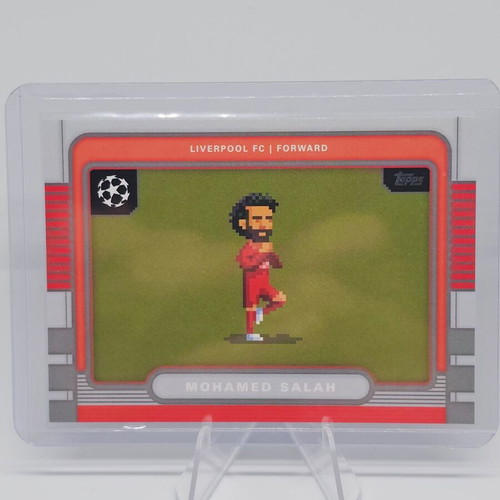Mohamed Salah 8-Bit Shots Base Insert Topps UEFA 2025-26