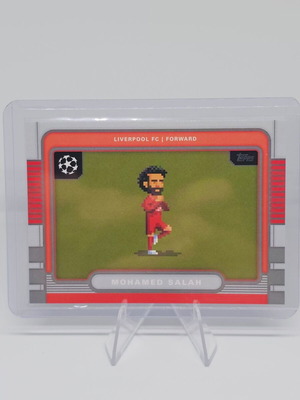 Mohamed Salah 8-Bit Shots Base Insert Topps UEFA 2025-26