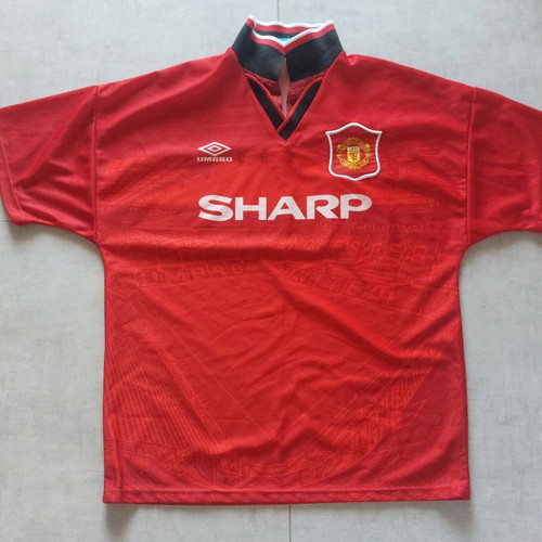 Manchester United jersey with Old Trafford stadium print, 1994-1996