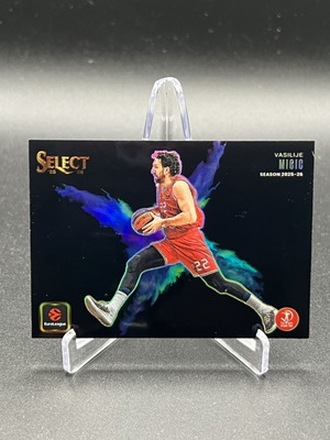 2025-26 Panini Select Euroleague Vasilije Micic Colorblast card