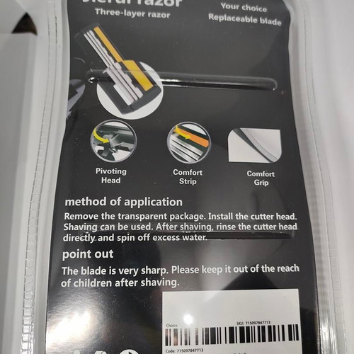 Jierui Razor shaving set like new with 19 three-blade replacement heads