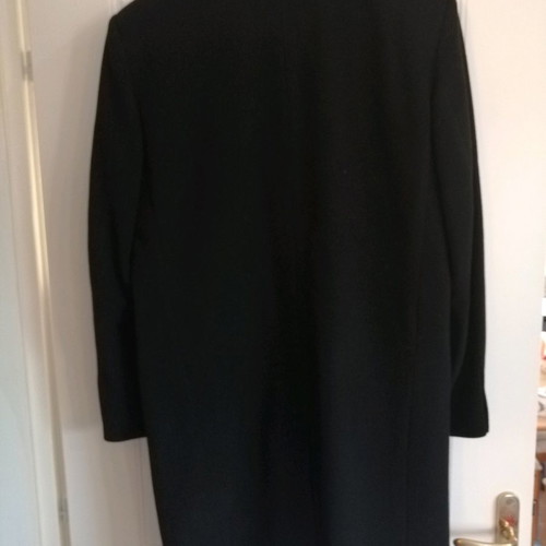 Bitsiani coat used, black, wool, lined