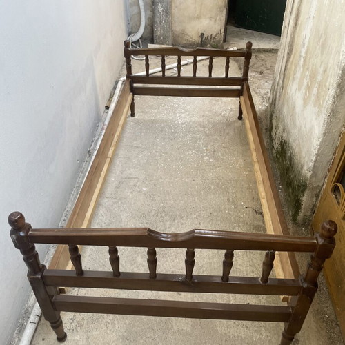Wooden bed frame, set of two