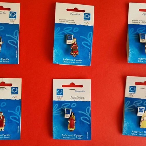 Authentic Athens 2004 Olympic Pins set of 6