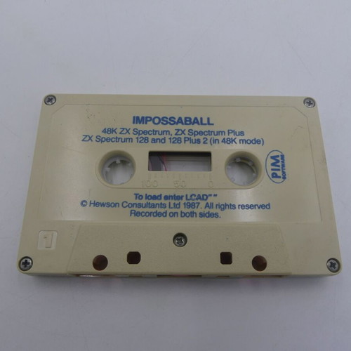 Impossaball 48K ZX Spectrum used with Greek instructions