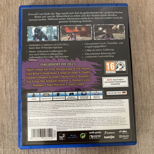 Darksiders II Deathinitive Edition PlayStation 4 game used