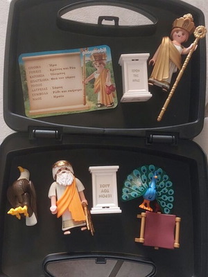 Playmobil куфар с богове от Олимп Хера и Зевс употребяван