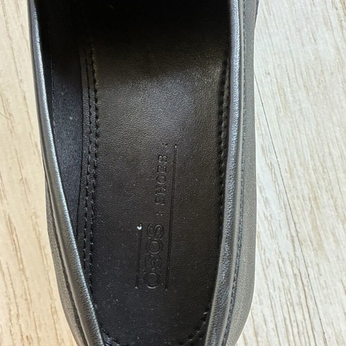 ASOS fringed loafers size 40-41, black