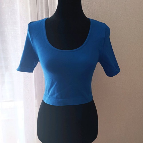 Primark crop top royal blue medium like new