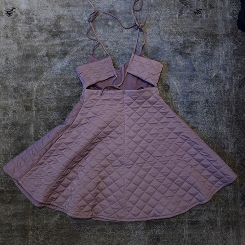 Pink short dress with quilted texture ASOS new, size S
