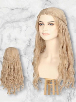 Long Blonde Wavy Wig New for Women Cosplay and Party