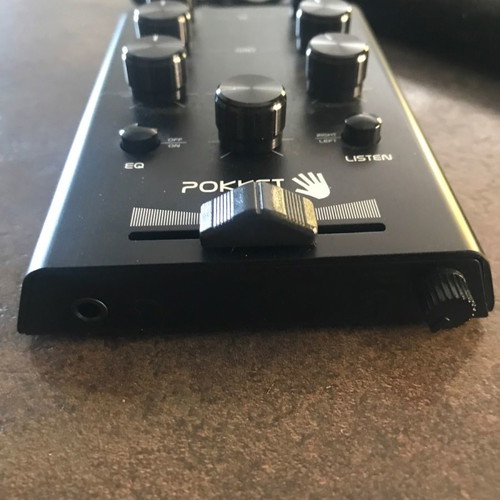 Pokket mixer used, portable 2-channel with crossfader