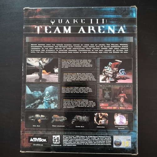 Quake III Team Arena PC Big Box complete