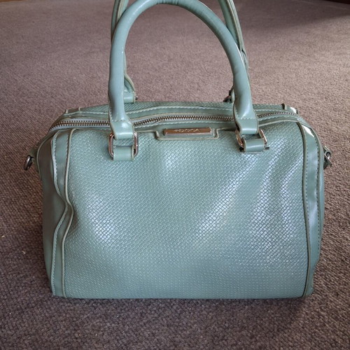 Doca crossbody bag used, turquoise color