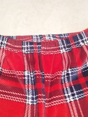 Pyjama pants size M, red plaid