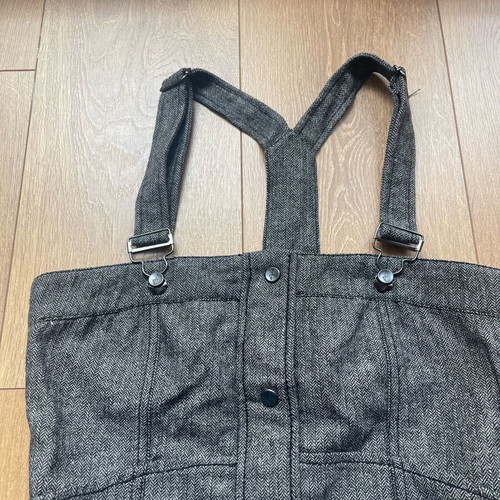 Firetrap midi wool dress like new, grey, salopette style