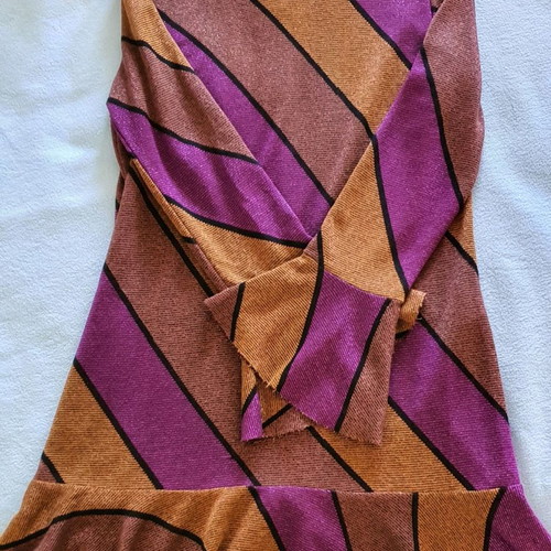 VICOLO lurex dress used, size M, purple