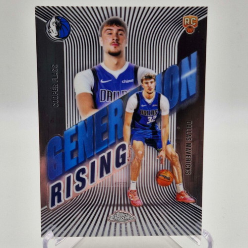 2025-26 Topps Chrome Cooper Flagg Generation Rising RC Rookie Card Mavericks new