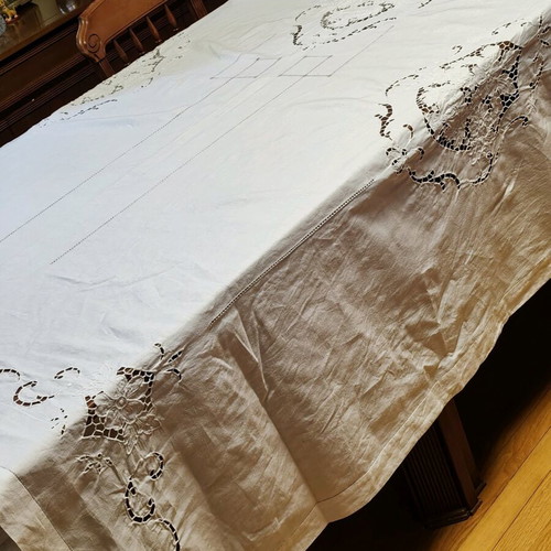 Handmade cutwork curtain like new 190x290