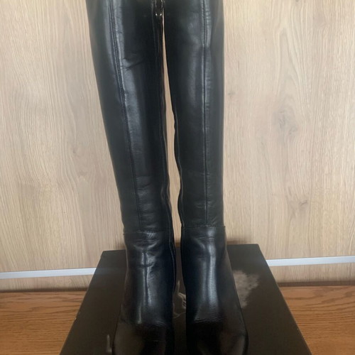 Geox leather boots like new, black, size 38