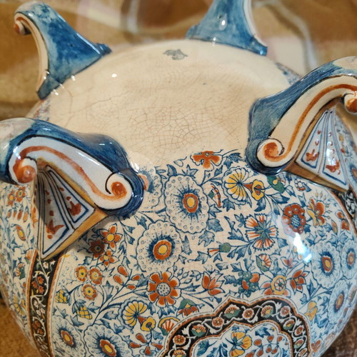 Jardiniere GIEN like new, circa 1860, French