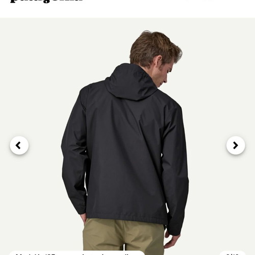 Patagonia Jackson Glacier Rain Jacket new, ink black, size L
