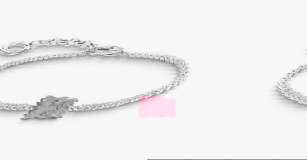 Γνήσιο βραχιόλι Thomas Sabo ροζ gummy bear με ζιργκον