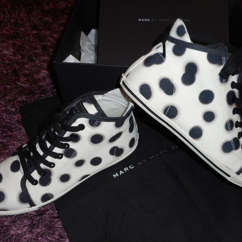 Marc Jacobs sneakers sport style new, size 37, black and white