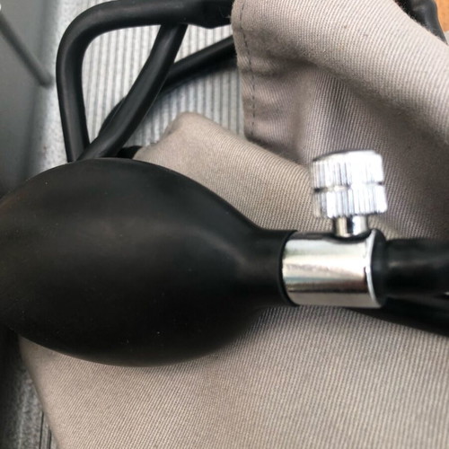 Vintage mercury sphygmomanometer used