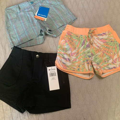 Columbia kids shorts and t-shirts set new, 7 pieces for ages 7-8