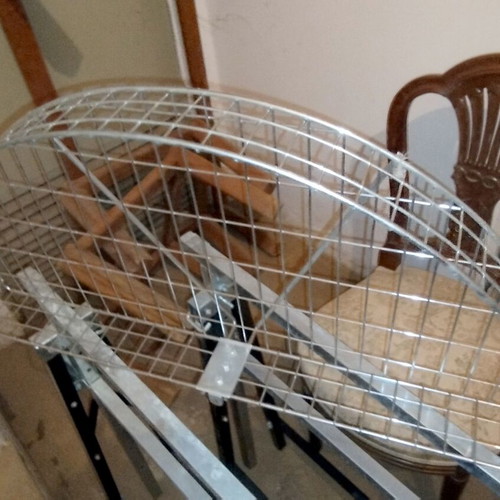 Rotating metal kitchen cabinet baskets, set of 2