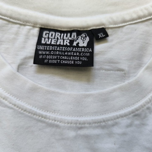 Gorilla Wear men's t-shirt XL white like new