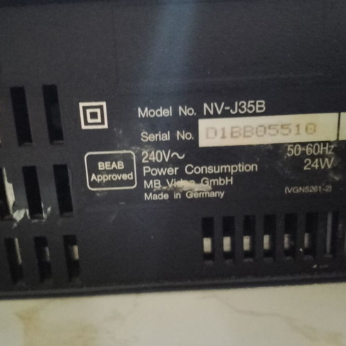 Panasonic NV-J35B VCR like new with remote and cables