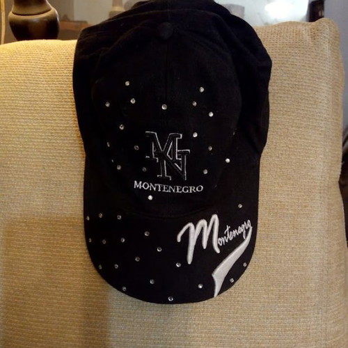 Montenegro cap with rhinestones like new