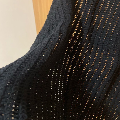 Mango sleeveless knitted black top