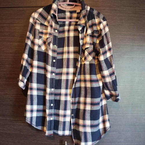 Checked shirts set like new, size M, three pieces