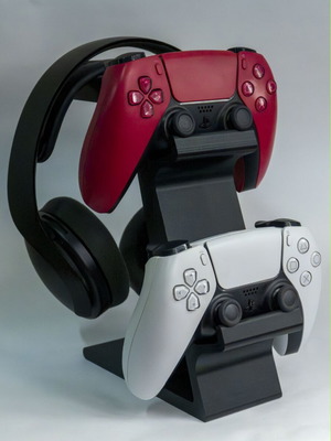 Dualsenses and headset stand PlayStation 5 like new