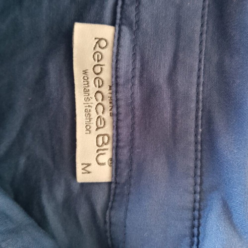 Rebecca Blu elastic shirt, blue, size M
