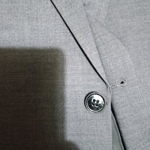 H&M gray men's suit used, size M jacket and trousers