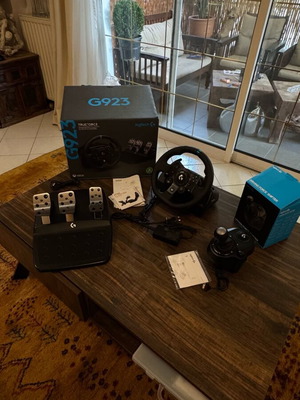Logitech G923 τιμόνι αγώνων σαν καινούργιο, συμβατό με Xbox και PC