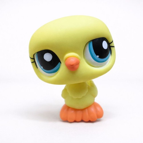 Littlest Pet Shop Authentic #1433 used yellow figure with blue eyes