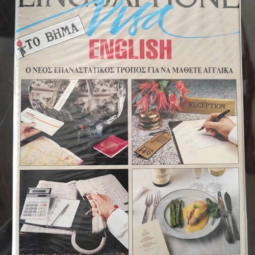 Linguaphone English learning method new with 6 cassettes and 2 books