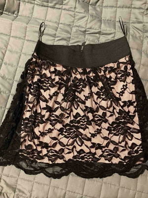 Φούστα Pink Woman μίνι σαν καινούργιο, μαύρο και ροζ, μέγεθος S