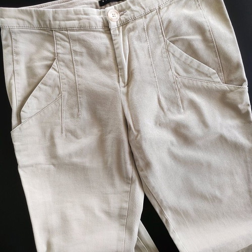 Sisley slim beige pants used, size S