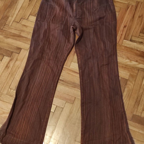 Mexx striped brown flare jeans used, waist 44 cm